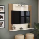 Painel Suporte Estante Para TV Sala Quarto Ripado Prateleira Suspenso Até 32 Polegadas