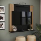 Painel Suporte Estante Para TV Sala Quarto Ripado Prateleira Suspenso Até 32 Polegadas