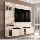 Painel Suspenso Atena para TV 65 - L&D Cor:Calacata/Off White Painel Suspenso Atena para TV 65 - L&D Cor:Calacata/Off White