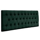 Painel Suspenso Cabeceira Dubai 1,20m Para Cama Viúva Solteirão Suede Verde - Aurora Line