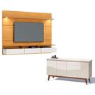 Painel Suspenso Decore com Aparador Buffet Classic 1.8 Nature Off White - Imcal