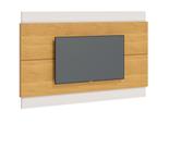 Painel Suspenso Home Aéreo Estante Embutido de Parede Sala De Estar Smart Tv 60 Polegadas Classic 1.80m Imcal Nature/Offwhite