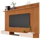 Painel Suspenso Home TV 72 Polegadas Prateleira Ripado E Nicho 1.8 Classic