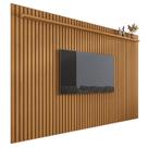 Painel Suspenso Home TV Até 72 Polegadas Prateleira Ripado Versátil 2.2