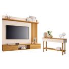 Painel Suspenso Lets Cinamomo Off White com Aparador Fiero Off White Cinamomo - HB Móveis