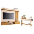 Painel Suspenso Lets Cinamomo Off White com Aparador Fiero Off White Cinamomo - HB Móveis