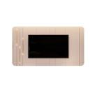 Painel Suspenso MDF Avatar para TV até 75 LED dourado Detalhe Chanfrado Off White G18 - Gran Belo