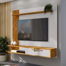 Painel Suspenso Moderno para Tv até 65 Polegadas Zeus Naturalle Off White