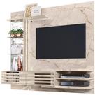 Painel Suspenso Para Tv 55 Polegadas Com 2 Portas Sidnei Calacata/off White