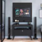 Painel Suspenso Para Tv Até 36 Polegadas Home Theater Sala de Estar 1 Prateleira Ontario Preto Painel Suspenso Para Tv Até 36 Polegadas Home Theater Sala de Estar 1 Prateleira Ontario Preto