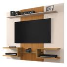 Painel Suspenso Para TV Até 55 Polegadas Atlas Off White/Cinamomo/Ripado - Bechara