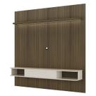 Painel Suspenso TV 75 Pol 183 cm 4585 Pinho Ripado Off White ARLY