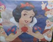 Painel TNT Branca De Neve E OS Sete Anões Decoração Parede Festa Painel TNT Branca De Neve E OS Sete Anões Decoração Parede Festa