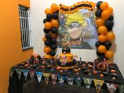 Painel TNT Naruto Decoração Parede Festa Ninja