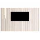 Painel Tucuma Ripado 2.3 Sem Prateleira com Led Cascata Jb Bechara Cor Off White Painel Tucuma Ripado 2.3 Sem Prateleira com Led Cascata Jb Bechara Cor Off White