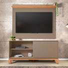 Painel TV 55 Pol 150cm com Rack Bancada para Sala Visari C01 - D Rossi Painel TV 55 Pol 150cm com Rack Bancada para Sala Visari C01 - D Rossi
