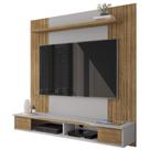 Painel TV 55 Pol e Bancada Suspensa 136cm Foz Cinamomo/Off B02 - Mpozenato