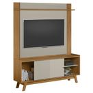 Painel TV 55 Pol Lana e Rack 160cm Arum Nature/Off Flex L06 - Mpozenato Painel TV 55 Pol Lana e Rack 160cm Arum Nature/Off Flex L06 - Mpozenato