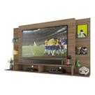 Painel TV 60" com prateleiras de vidro Brasil Multimóveis BR2739 Madeirado Painel TV 60" com prateleiras de vidro Brasil Multimóveis BR2739 Madeirado