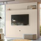 Painel TV 75 Pol 238cm Ripado para Sala Kalven M20 - D'Rossi Painel TV 75 Pol 238cm Ripado para Sala Kalven M20 - D'Rossi