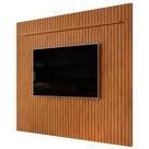 Painel TV 75 Pol 275cm Suspenso Ripado Noah D04 Freijó - Mpozenato Painel TV 75 Pol 275cm Suspenso Ripado Noah D04 Freijó - Mpozenato
