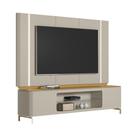 Painel TV 75 Pol e Rack Bancada 239cm Martan Tauari/Off Flex L06 - Mpozenato