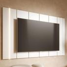 Painel Tv 75 Pol Suspenso 240cm com Led Gior Off White C05 - Mpozenato Painel Tv 75 Pol Suspenso 240cm com Led Gior Off White C05 - Mpozenato