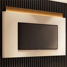 Painel Tv 85 Pol 208cm com Led Turin Off/Cinamomo H01 - Mpozenato