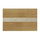 Painel TV Até 42 Polegadas 136x88x3 cm Natural/Palha