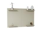 Painel TV até 50 Pol em MDF c/ Prateleiras p/ Decoração