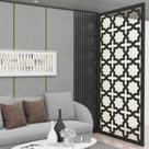 Painel Vazado Divisória MDF Cairo Preto