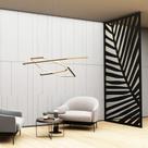 Painel Vazado Divisória MDF Honolulu Preto