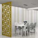 Painel Vazado Divisória MDF Istambul Crú