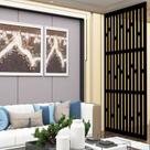 Painel Vazado Divisória MDF London Preto