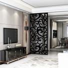 Painel Vazado Divisória MDF Maori Preto