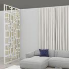 Painel Vazado Divisória MDF Napoli Branco