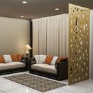 Painel Vazado Divisória MDF Santorini Crú