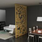 Painel Vazado Divisória MDF Waimea Crú