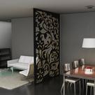 Painel Vazado Divisória MDF Waimea Preto Painel Vazado Divisória MDF Waimea Preto