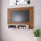 Painel Viero para TV até 42 Polegadas Jazz Imbuia/Off White com Nicho 20574