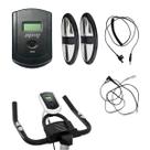 Painel Visor Cardiaco Kit Hand Grip Cabo da Roda Bicicleta Spinning Treino Academia Exercicio Kikos F2i Wct Pel-2310