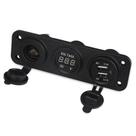Painel Voltímetro Digital Carregador Usb Duplo Turbo 12-24 V