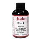Paint Angelus Acrylic Leather Black 120mL para sapatos, couro