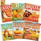 Paint by Sticker Books Crafts for Kids no Dia de Ação de Graças de 4 a 8 anos