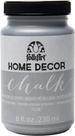 Paint FolkArt Home Decor, móveis de giz, 240 ml, prata metálica