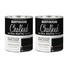Paint Rust-Oleum Black Abyss Ultra Matte 887 ml, pacote com 2