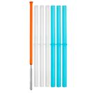 Pajillas de silicona Boon Snug con cepillo de limpieza (paquete de 6)