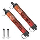 Pajita Filtro de Agua Lormandy Personal para Exterior y Supervivencia, 2 Piezas