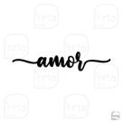 Palavra de Parede Decorativo Amor Escrita Mdf 6mm 50x9cm