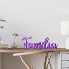 Palavra Decorativa Família Roxo